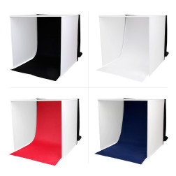 Studio Photo Portable 50x50x50cm avec Lampes LED Caruba