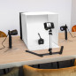 Studio Photo Portable 50x50x50cm avec Lampes LED Studio Photo Portable 50x50x50cm avec Lampes LED