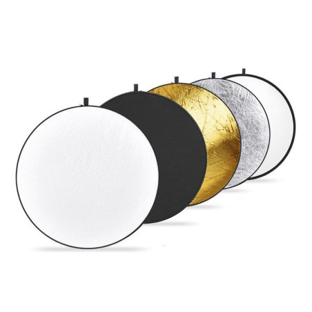 5-en-1 Or, Argent, Noir, Blanc, Transparent - 56cm Décou Caruba
