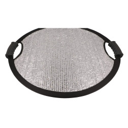 Réflecteur argenté coupe-vent 110cm Découvrez le Caruba