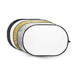 5-en-1 Or, Argent, Noir, Blanc, Transparent - 150 x 200cm Caruba
