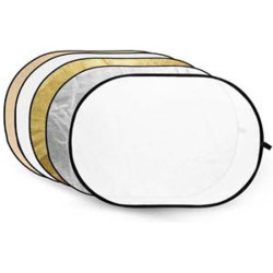 5-en-1 Or, Argent, Jaune orangé, Blanc, Transparent - 150 x 200 cm Caruba