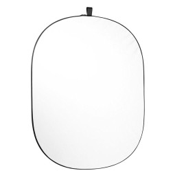 Toile de Fond Pliable Coton Noir/Blanc 150x200cm Découvr