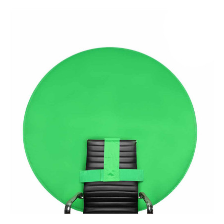Chaise avec écran vert chromakey