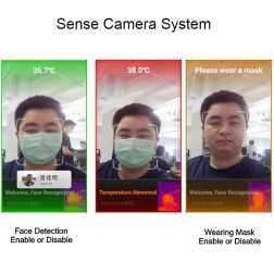 Camera 8' avec affichage déporté max 2 m Camera Thermiqu Sensetime