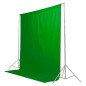 Kit Support avec tissu chromakey vert 2x3m Caruba Kit Support avec tissu chromakey vert 2x3m Caruba