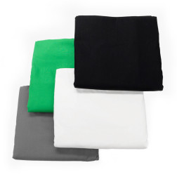Kit Support avec tissu chromakey vert 2x3m Caruba Découv Caruba