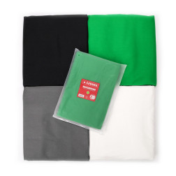 Kit Support avec tissu chromakey vert 2x3m Caruba Découv Caruba