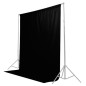 Fond Tissu Noir 2x3m