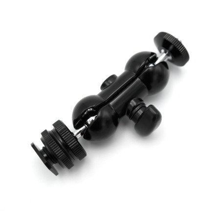 Dual Ball Head Bracket (coldshoe + 1/4 ''F to 1/4 ''M) Caruba