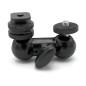 Dual Ball Head Bracket (coldshoe + 1/4 ''F to 1/4 ''M) Dual Ball Head Bracket (coldshoe + 1/4 ''F to 1/4 ''M)