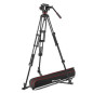504X Rotule Vidéo Fluide et Trépied à Double Tube Aluminium