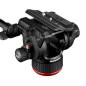 504X Rotule Vidéo Fluide et Trépied à Double Tube Aluminium
