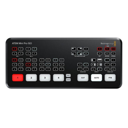 ATEM Mini Pro ISO Mélangeur vidéo direct avec REC