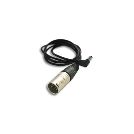 LA-49A Câble XLR4 male - DC 2,5 mm - 60cm Câble XLR 4 br Hawk Woods