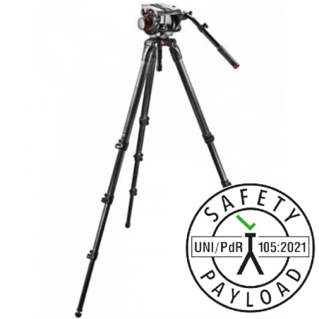 509HD,536K Trepied reportage carbone grande hauteur Kit Manfrotto
