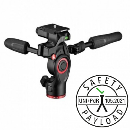 Befree 3-Way Live Rotule Charge max 6kg Rotule pour trép Manfrotto