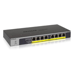 NETGEAR Switch Ethernet PoE+ 8 Ports RJ45 Gigabit (10/100/1000) , switch RJ45 avec 8 Ports PoE+ 60W