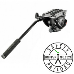 MVH500AH - Rotule vidéo pour trépied léger avec base pla Manfrotto