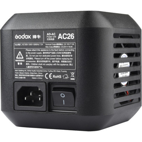 AD600PRO AC Power Adapter Alimentez votre Godox AD600 Pr