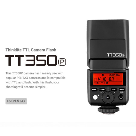 Speedlite TT350 Pentax Découvrez le Godox Speedlite TT35