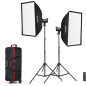 SL100D LED Video Light Two Light Kit