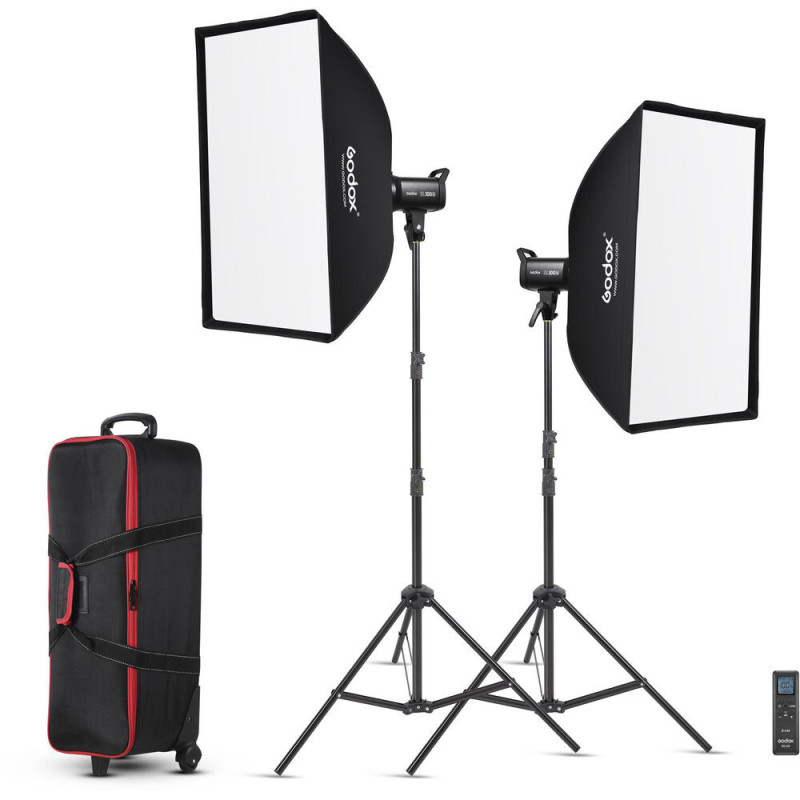 SL100Bi LED Video Light Two Light Kit