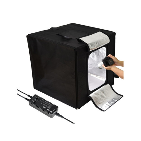 Portable Triple Light LED Ministudio L80x80x80cm Découvr