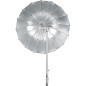 85cm Parabolische Paraplu Zwart & Zilver