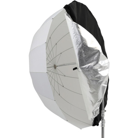 130cm Zwart en Zilver Diffuser voor Parabolische Paraplu
