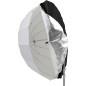 130cm Zwart en Zilver Diffuser voor Parabolische Paraplu 130cm Zwart en Zilver Diffuser voor Parabolische Paraplu