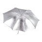 101cm Flitsparaplu Zilver/Wit 101cm Flitsparaplu Zilver/Wit