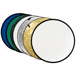 Réflecteur 7-en-1 Or, Argent, Noir, Blanc, Transparent, Bleu, Vert - 80cm Godox