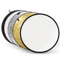 Réflecteur 5-en-1 Or, Argent, Noir, Blanc, Transparent - 110cm Réflecteur 5-en-1 Or, Argent, Noir, Blanc, Transparent - 110cm