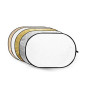 5-en-1 Réflecteur  Or, Argent, Or Doux, Blanc,Transparent - 60x90cm