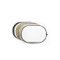 5-en-1 Réflecteur Or, Argent, Noir, Blanc, Disque Réflecteur Transparent - 100x150cm 5-en-1 Réflecteur Or, Argent, Noir, Blanc, Disque Réflecteur Transparent - 100x150cm