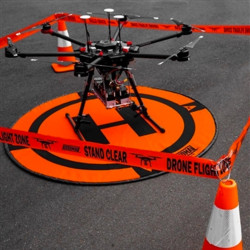 Drone Tape Clips + Drone Flight Zone Tape Hoodman