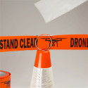 Drone Tape Clips + Drone Flight Zone Tape Hoodman
