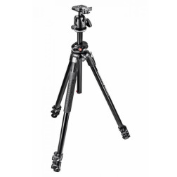 MK290DUA3-BH Dual, Kit Trépied 3 sections, alu + Rotule Manfrotto