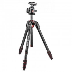 MK190GOC4TB-BH 190 Go! Carbon Fiber 4-Section Tripod with Head Manfrotto