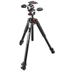 MK055XPRO3-3W Kit Trépied + rotule 3 sections, colonne h Manfrotto