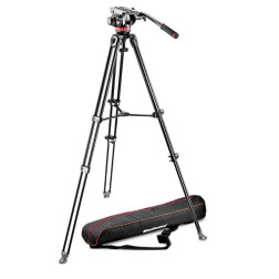MVK502AM-1 Kit Trépied double-jambes alu + Rotule video Manfrotto