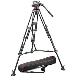MVH502A,546BK-1 Kit Trépied + Rotule vidéo fluide Manfrotto