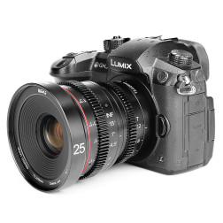 25 mm T2.2 Micro 4/3-monture Meike MK Meike