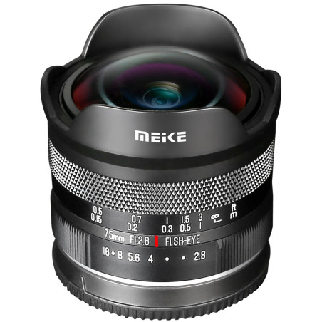 7.5 mm F2.8 Monture Sony E Meike