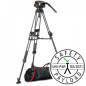 MVK509TWINFC Rotule vidéo Manfrotto 509 et trépied Fast Twin 645 Carbone