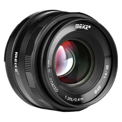 35 mm F1.4 MF monture E Meike