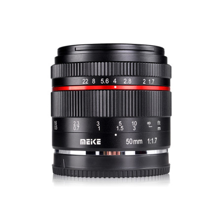 50 mm F1.7 Monture Sony E Meike