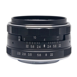 50 mm F2.0 monture E Meike