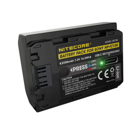 UF-Z100 batterie type NP-FZ100 USB-C 2250mAh Découvrez l